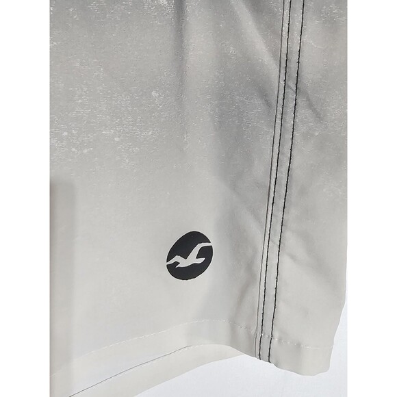 Hollister Men’s 30 Board Shorts Swim Trunks Black White Ombre Speckle EUC - Picture 4 of 11